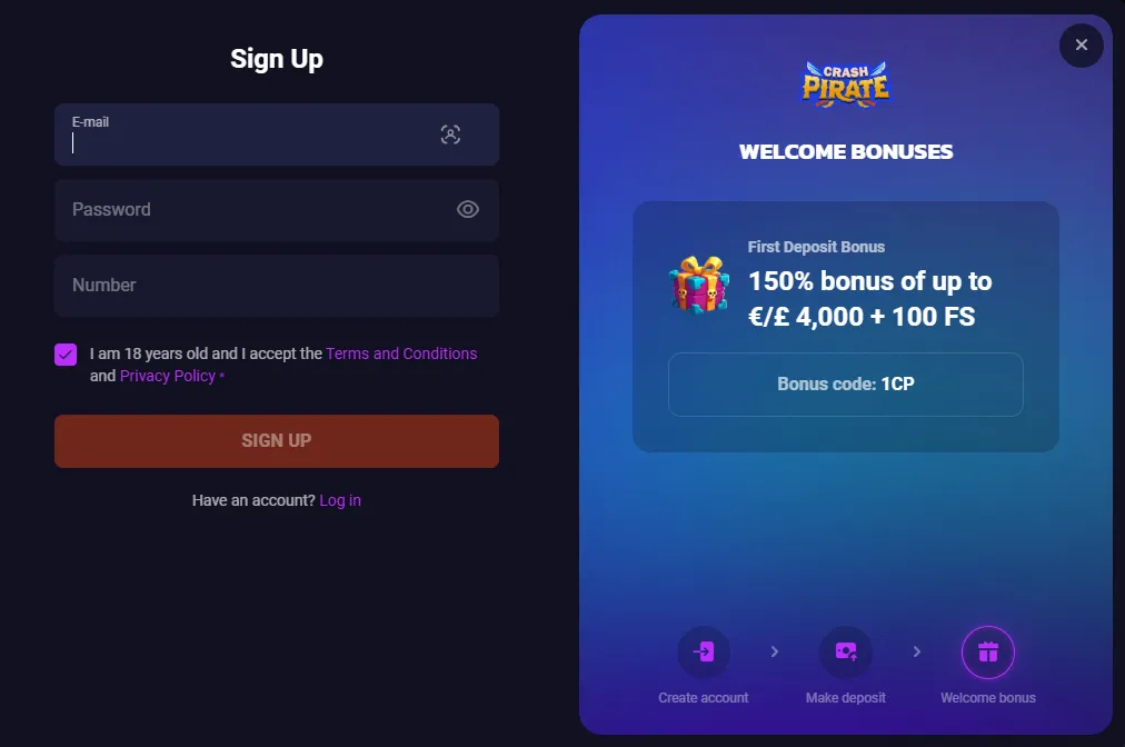crashpirate register